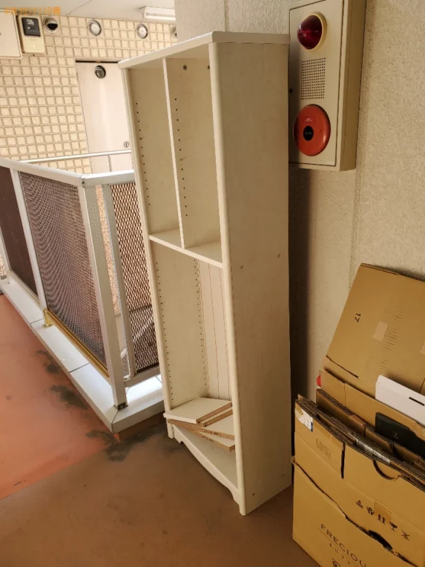 【岡山市北区】本棚、マットレス付きシングルベッドの回収・処分