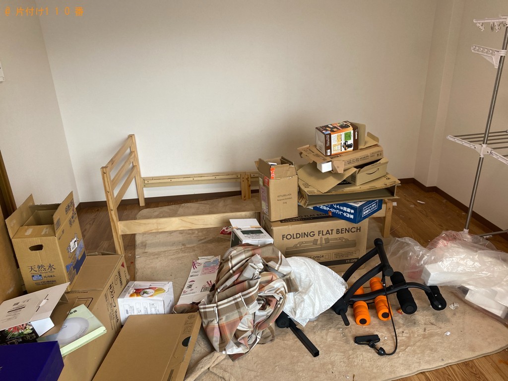 【倉敷市】シングルベッド、組み立てていない家具等の回収