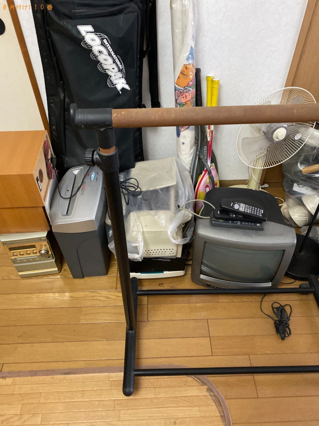 【岡山市北区】マッサージチェア、ハンガーラック、テレビ等の回収