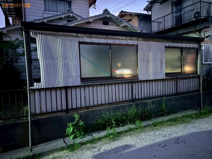 【岡山市北区】車庫と屋根の波板の回収・処分ご依頼　お客様の声