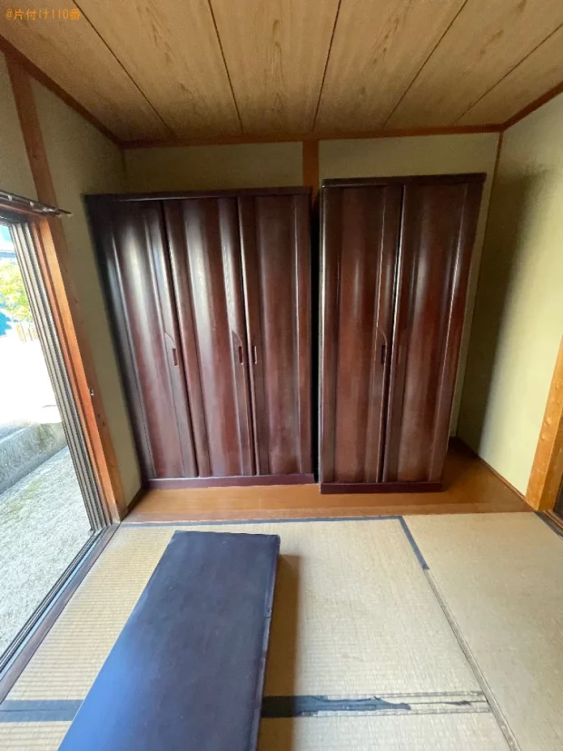 【岡山市東区】四人用ダイニングテーブル、洗濯機、食器棚等の回収