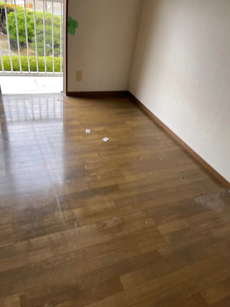 【岡山市北区】マットレス付きダブルベッド、モニター、椅子等の回収