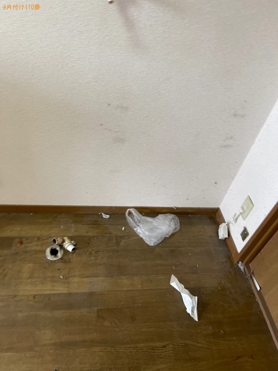 【岡山市北区】マットレス付きダブルベッド、モニター、椅子等の回収