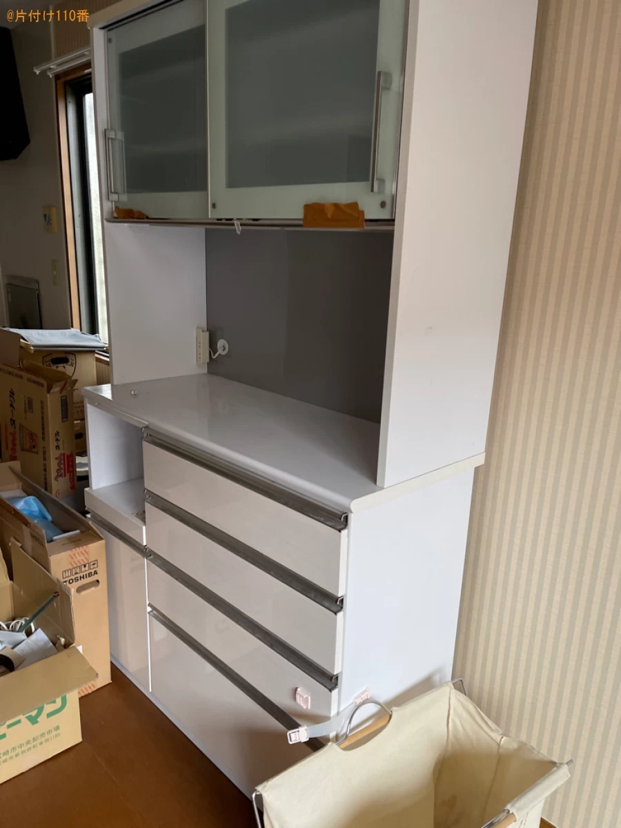 【岡山市南区】食器棚の回収・処分ご依頼　お客様の声