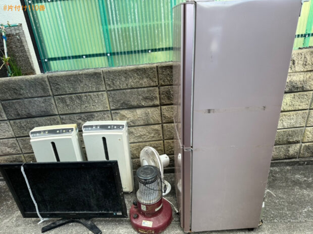 【岡山市北区】冷蔵庫、テレビ、扇風機、ヒーター、空気清浄機の回収