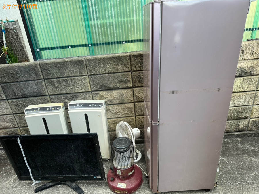 【岡山市北区】冷蔵庫、テレビ、扇風機、ヒーター、空気清浄機の回収
