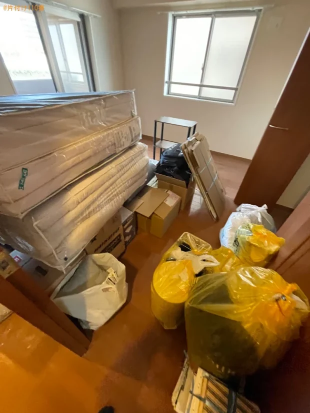 【岡山市北区】冷蔵庫、洗濯機、マットレス、ダンボール等の回収