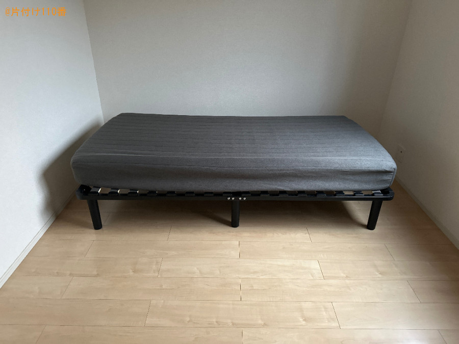 【倉敷市】マットレス付きシングルベッドの回収・処分ご依頼