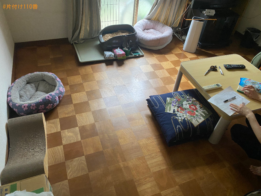 部屋の片付けと清掃作業ご依頼　お客様の声